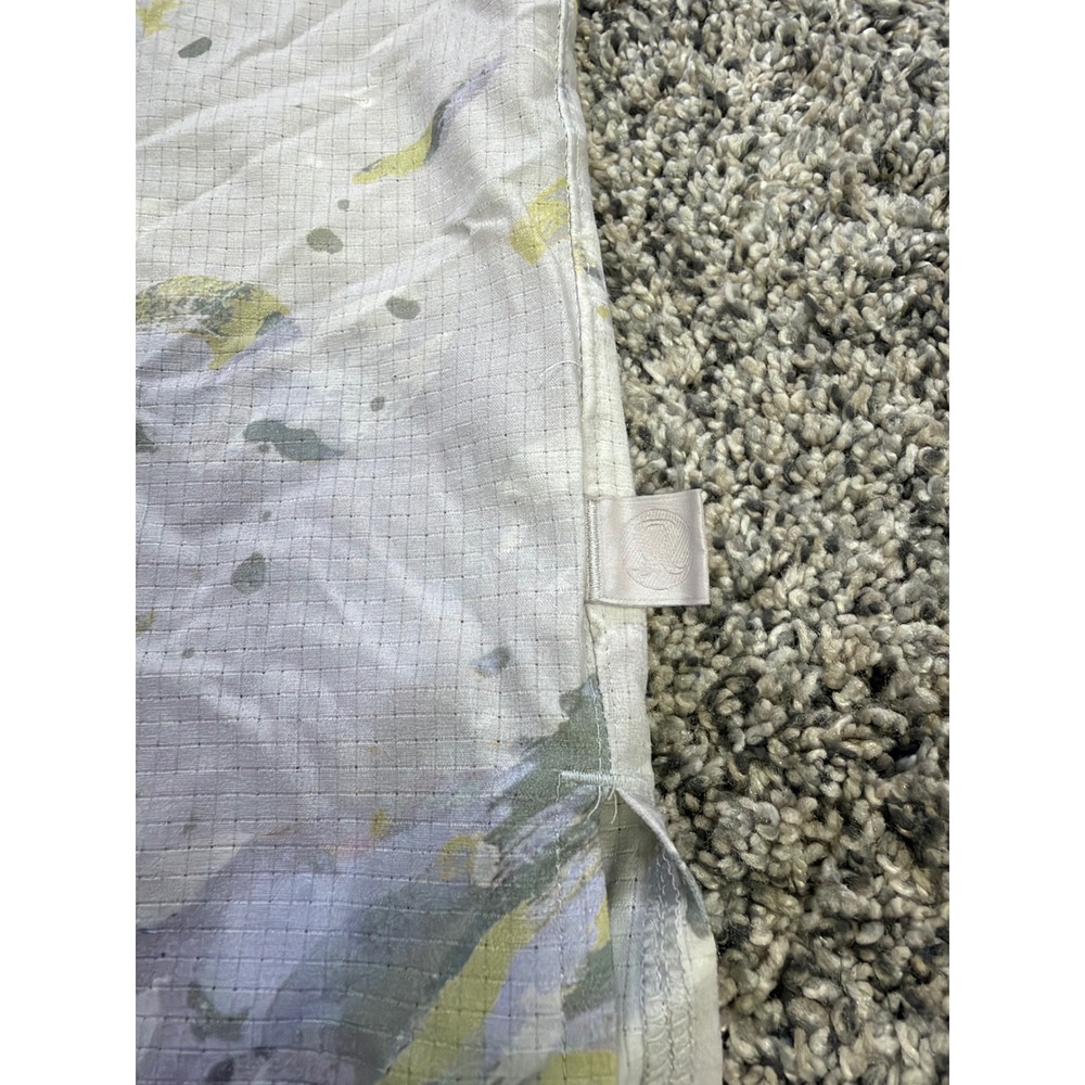 Lululemon Airing Easy Camp Collar Shirt Men L Variegated Bloom Finch Yellow - Picture 3 of 11